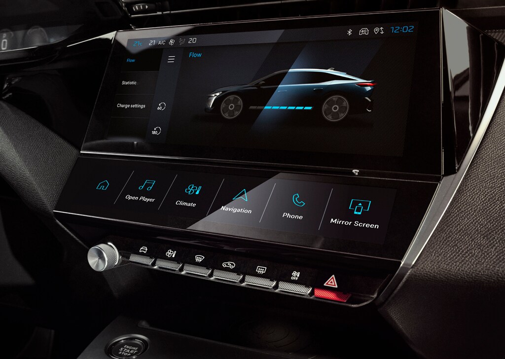 New PEUGEOT E-408 connected devices